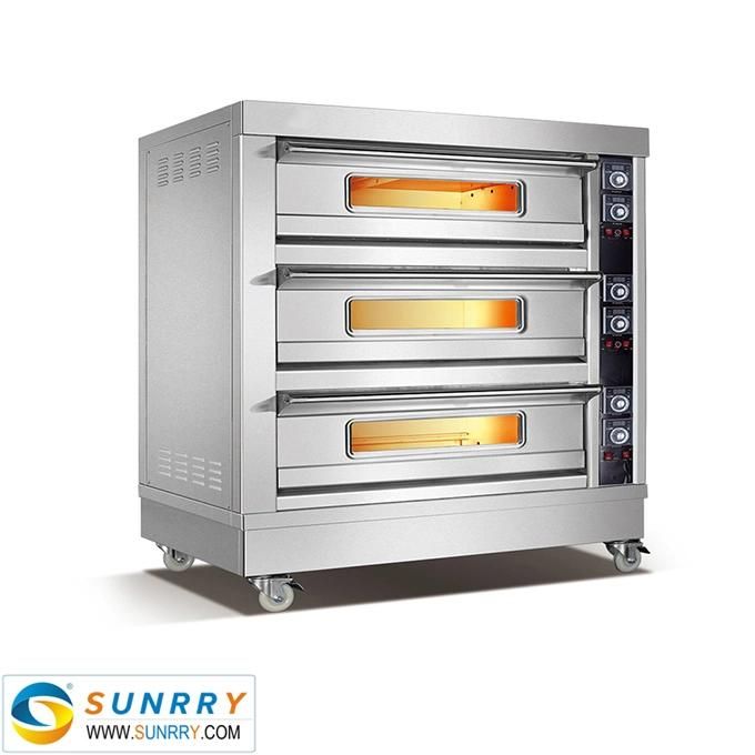 Electric Gas Bread Baking Oven 1 2 3 Layer Deck Oven Industrial Commercial Bakery Baking Oven for Sale