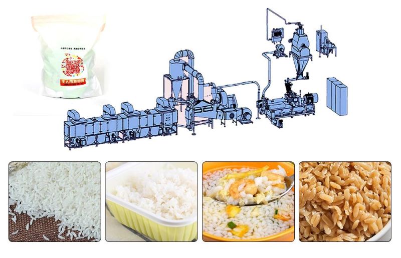 Hot Selling Fortified Rice Kernels (Frk) Extruder Machine Nutrition Rice Making Machine Instant Rice Making Machine for Sale