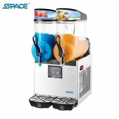 Two Bowls Margarita Machine Ice Maker Machine with LED Lid