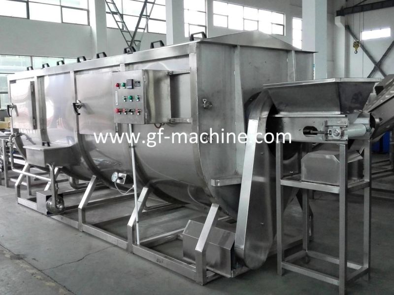 2000kg High Efficiency Spiral Blancher Equipment for Food Processing