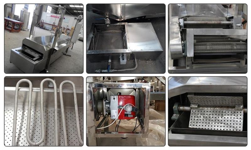 Best Quality Commercial Continuous Frying Machine Automatic Deep Snacks Frying Machine for Sale