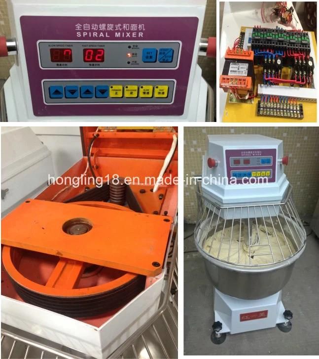 Baking Machine 75kg Flour Spiral Dough Mixer