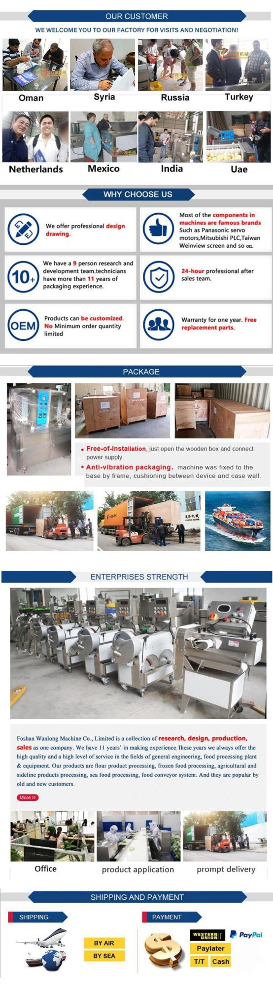 Automatical French Fries Processing Line French Fries Making Machine Potato Cutter Cutting Machine