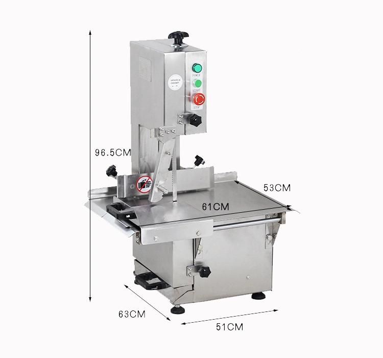 Electric Meat Band Saw Frozen Meat Steak Ribs Prok Slicer Chopper Dicer Bone Cutting Sawing Machine