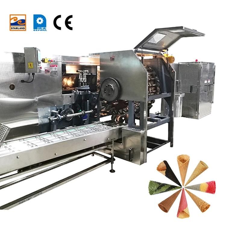 Automatic 33 Pieces 5 Meters Long Baking Tray Roll Sugar Cone Machine, with After-Sales Service