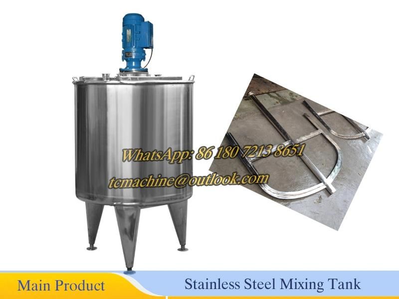 1000liter Stainless Steel Mixing Tank with Top Entry Agitator