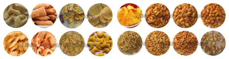 Corn Bugles Extruded Chips Pellets Doritos Snacks Food Machine Production Line Extruder