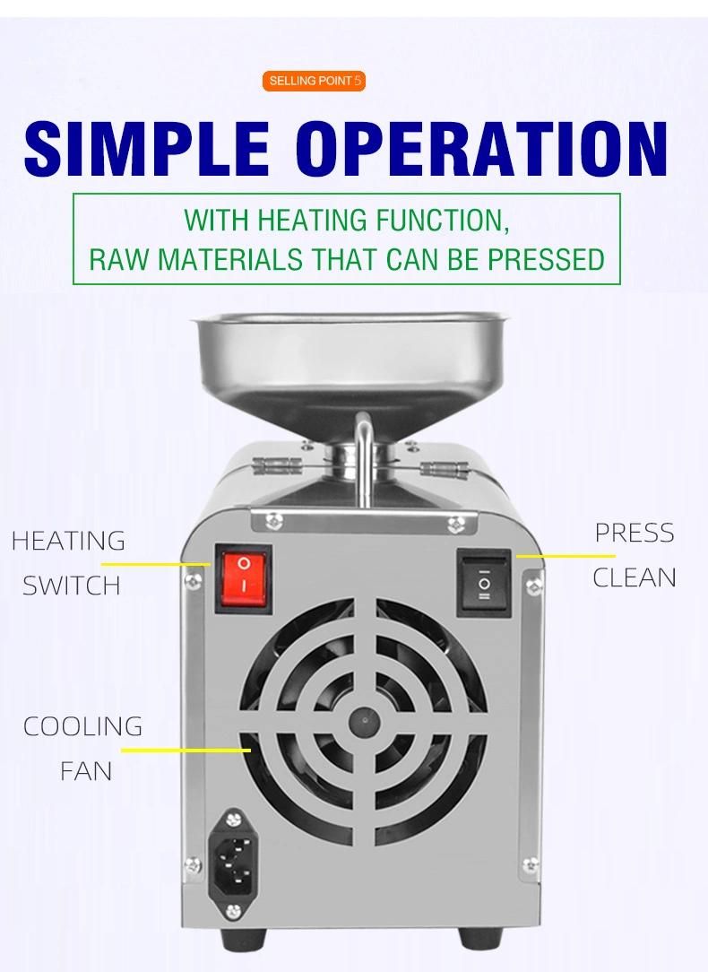 Automatic Small Oil Press Machine for Home Use