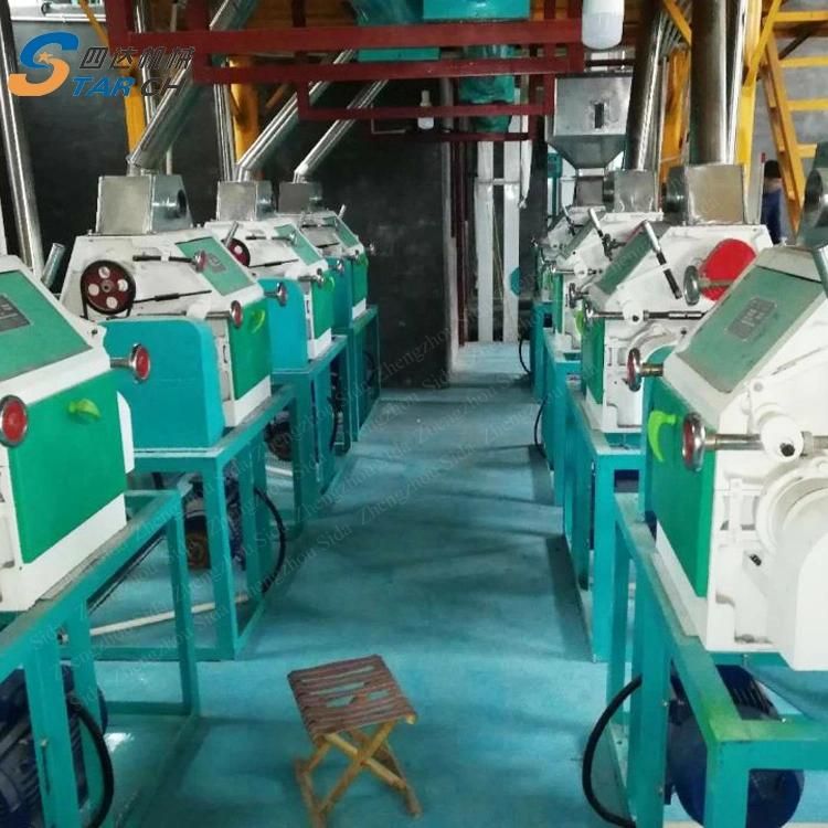 2000kg Per Hour Corn Maize Wheat Flour Mill Milling Machine