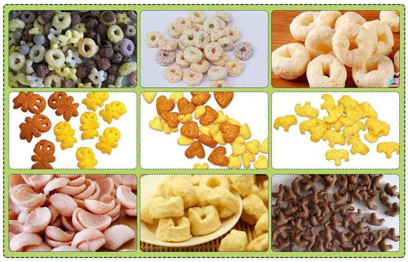 Instant Corn Flakes Processing Equipment Puffing Cereal Food Production Plant