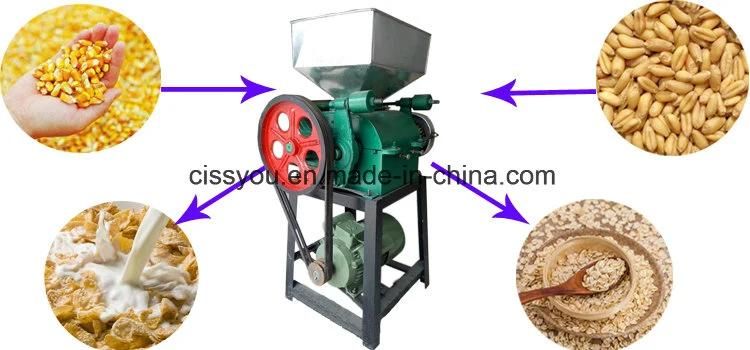 Instant Food Oat Beans Rice Corn Flakes Flaking Making Machine