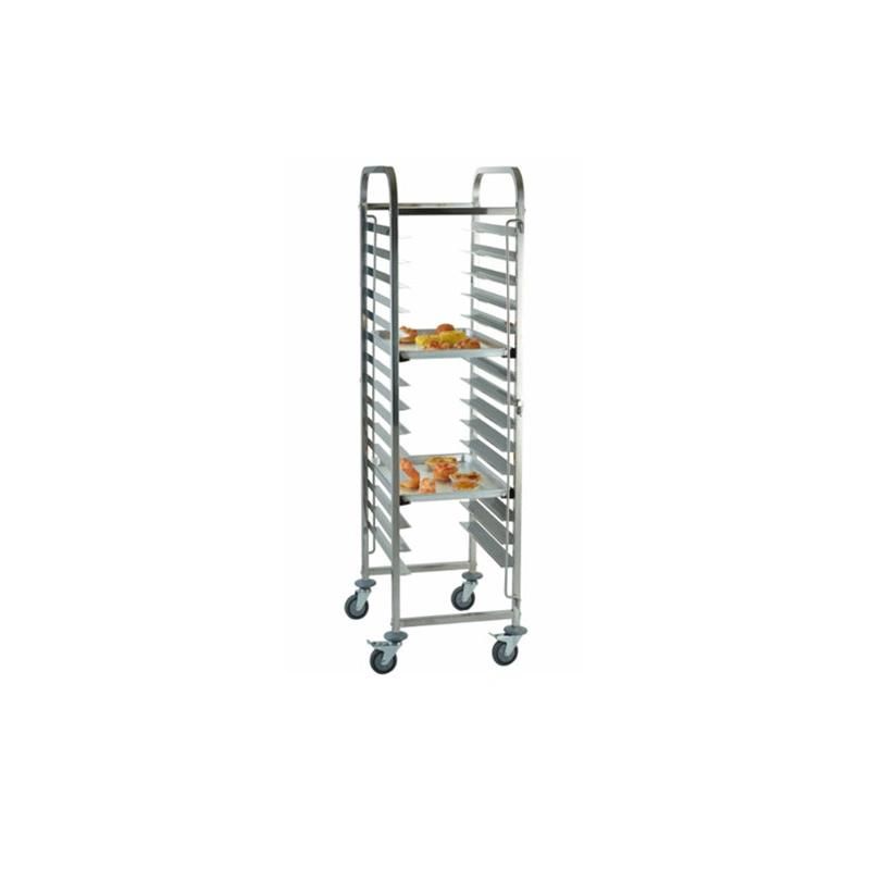 Hot Sale Stainless Steel Single Double Row Tray Trolley Cart for Bakery Cooling Rack
