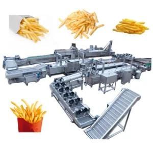 Hot Sale Fried Finger Fries Machine Potato Plantian Chips Production Line