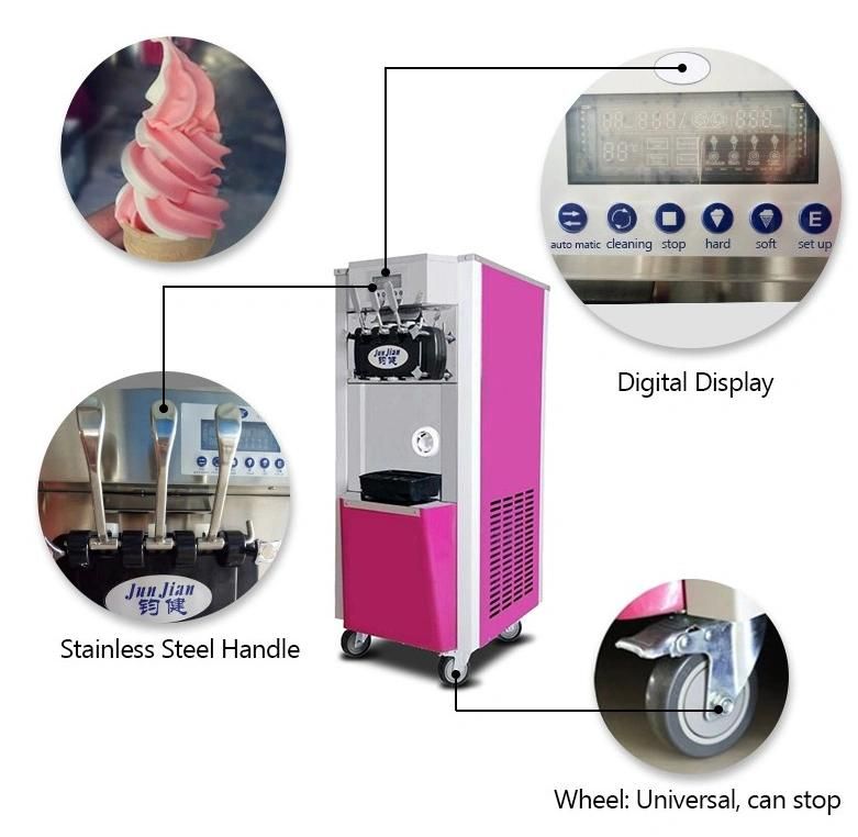 Commercial Food Machine Italian Gelato Soft Serve Ice Cream Making Machine