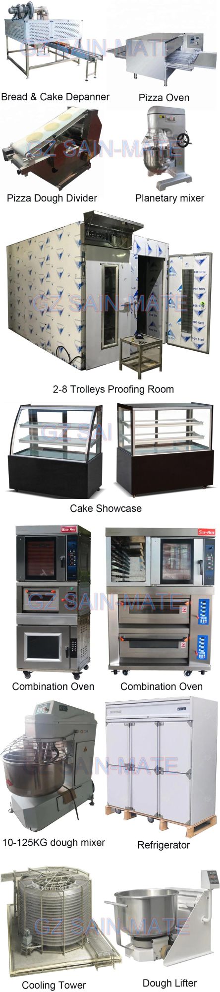 Commercial Industrial Bakery Equipment CE Approved 2 Deck 4 Trays Gas Deck Oven