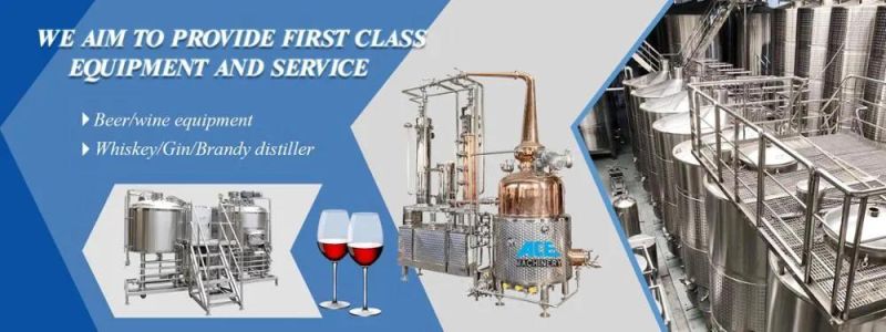 Factory Price 1200L Vodka Distillers Alcohol Copper Distillation Apparatus Destilator Column Price