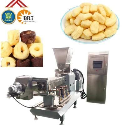 Rice Puff Corn Snack Food Extruder Corn Tortilla Chips Multifunction Twin Screw Extruder ...