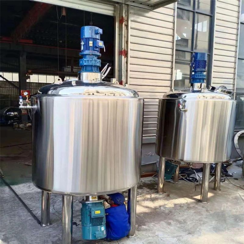 Big Stainless Steel Mixing Heating Holding Fermentation Tank