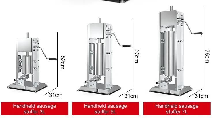 Stainless Steel Two Speed Manual Sausage Making Machine Sausage Stuffer