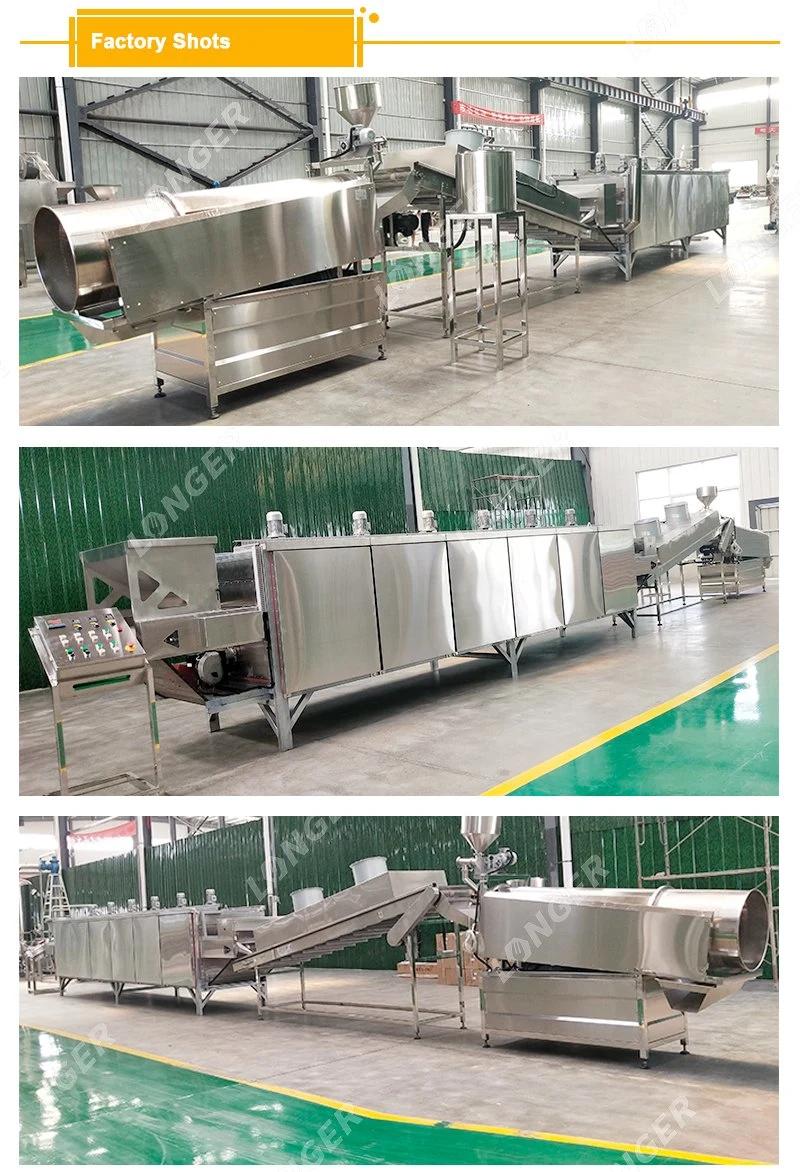 Full Automatic Gas Electric Conveyor Belt Nut Roasting Line