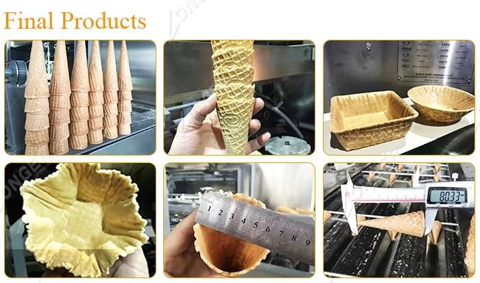 Automatic Sugar Cone Making Machine Ice Cream Cone Production Line