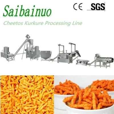 Corn Chips Production Line Nik Nak Corn Curls Manufacturing Plant Fried Baked Kurkure ...