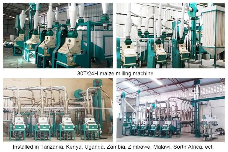 Manufacture Supply 20t/24h Maize Mill Milling Plant