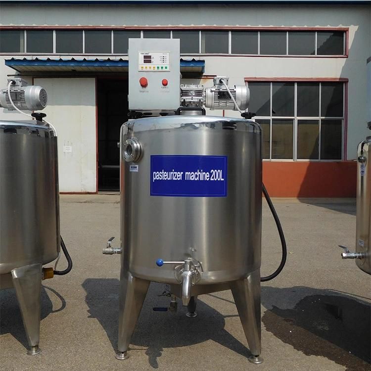 Electric Heating Pasteurizer Milk Batch Juice Pasteurizer Tank