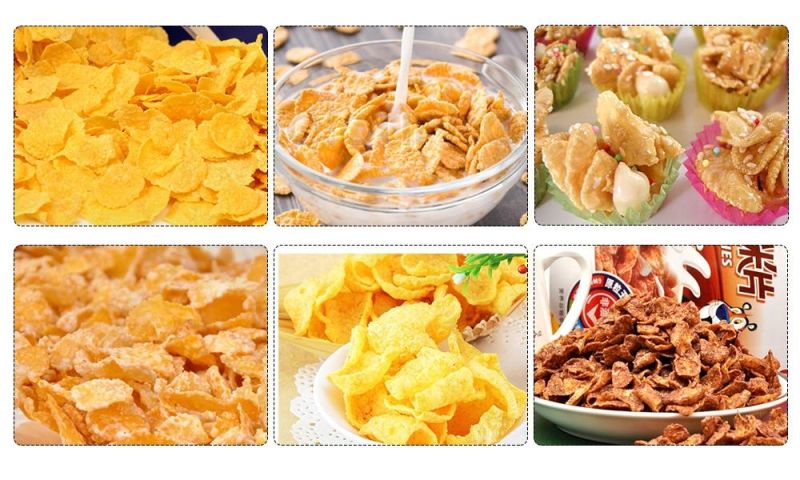 Corn Flakes Making Equipment Inflated Breakfast Cereals Food Making Machine