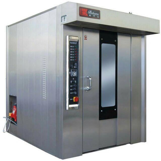 Guangdong Wholesale Price Bread Bakery Hot Wind 32 Tray Restaurant Rotary Convection Oven Rack Rotary Deck Oven