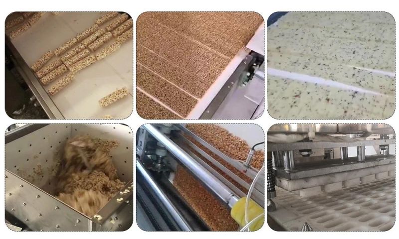 Full Automatic Chocolate Nutrition Bars Machine Cereal Bars Production Line