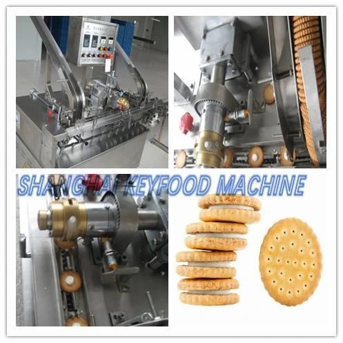 New Industrial Cream Biscuit Sandwich Machine with Biscuit Packing Machine