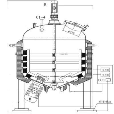 Sanitary Mixing Blending Heating Fermentation Processing Tank