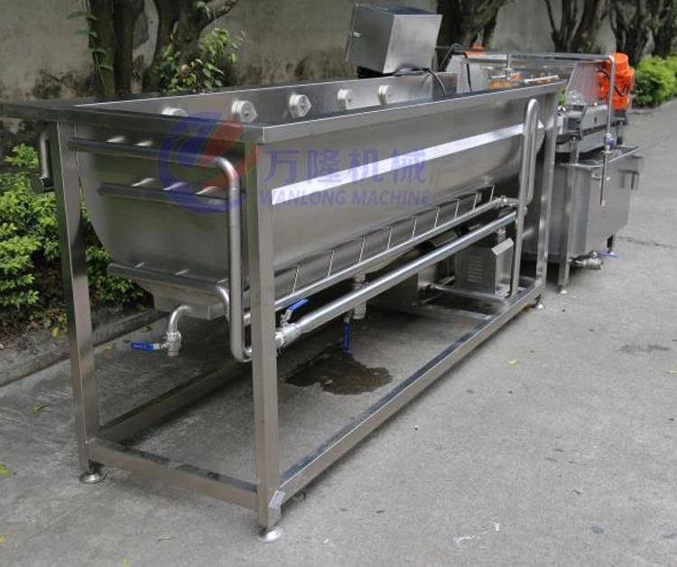 Automatic Leafy Vegetable Fruit Trimming Cutting Washing Drying Production Line