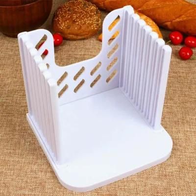 Bread Slicer Cutting Guide Bagel Loaf Slicer Toast Slicing Machine Folding with Adjustable ...