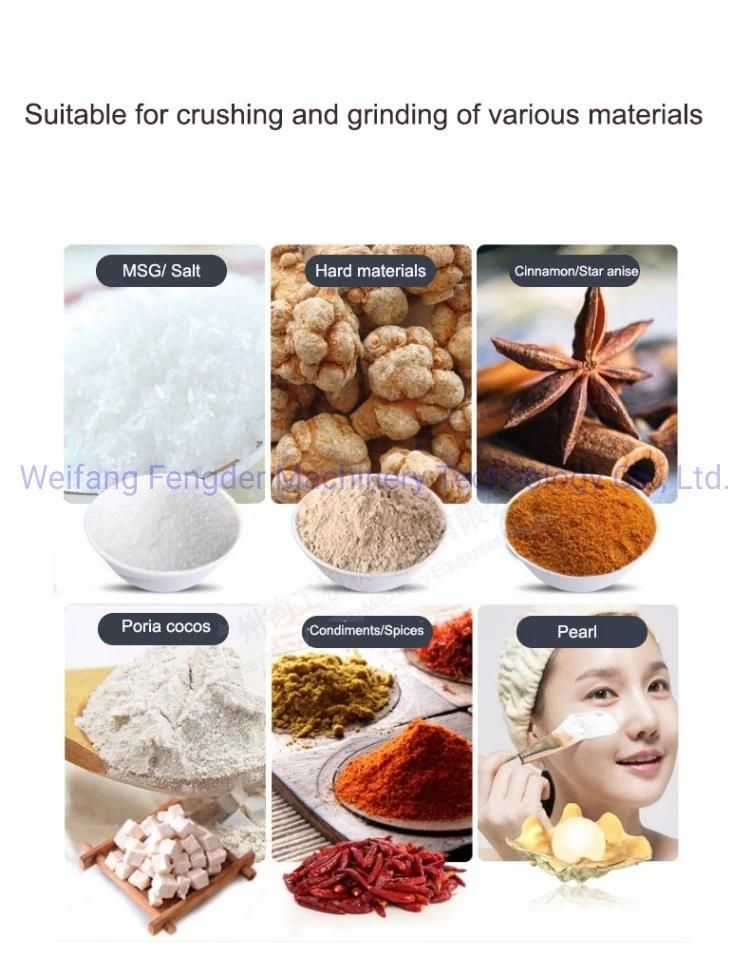 Powder Pulverizer Stainless Steel Grinder Machine Herb / Coffee / Salt / Grain / Spice Grinding Machines