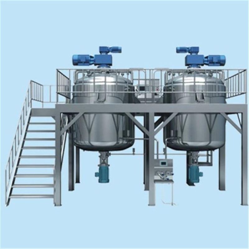 1000L 2000L Jacketed Heating Cooling Mixing Jacketed Tank Supplier