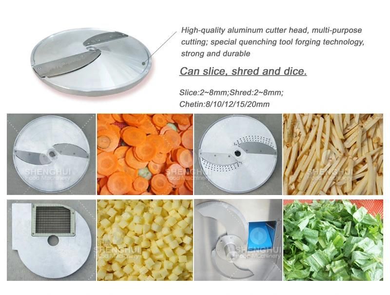 Multifunction Inverter Controlled Potato Carrot Cutter Vegetable Cutting Machine Sh-118