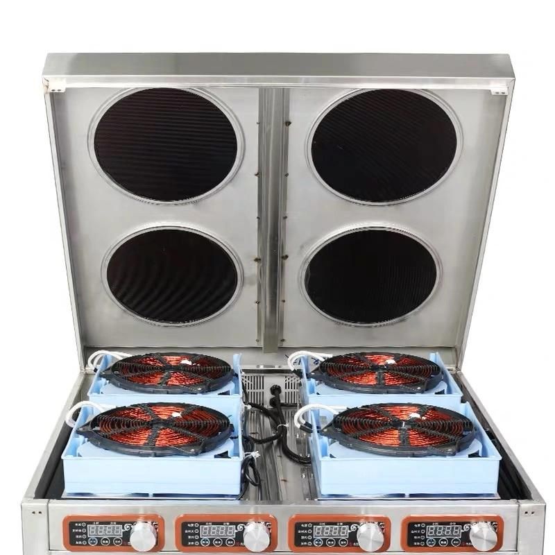 Stainless 220V 3500W Induction Range Cooker for 90cm 900mm Induction Cooker 4 Burner