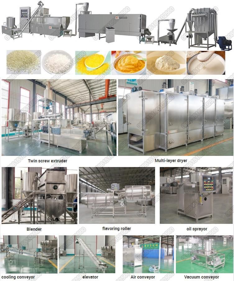 Automatic Nutritional Baby Powder Food Extruder Machine Plant