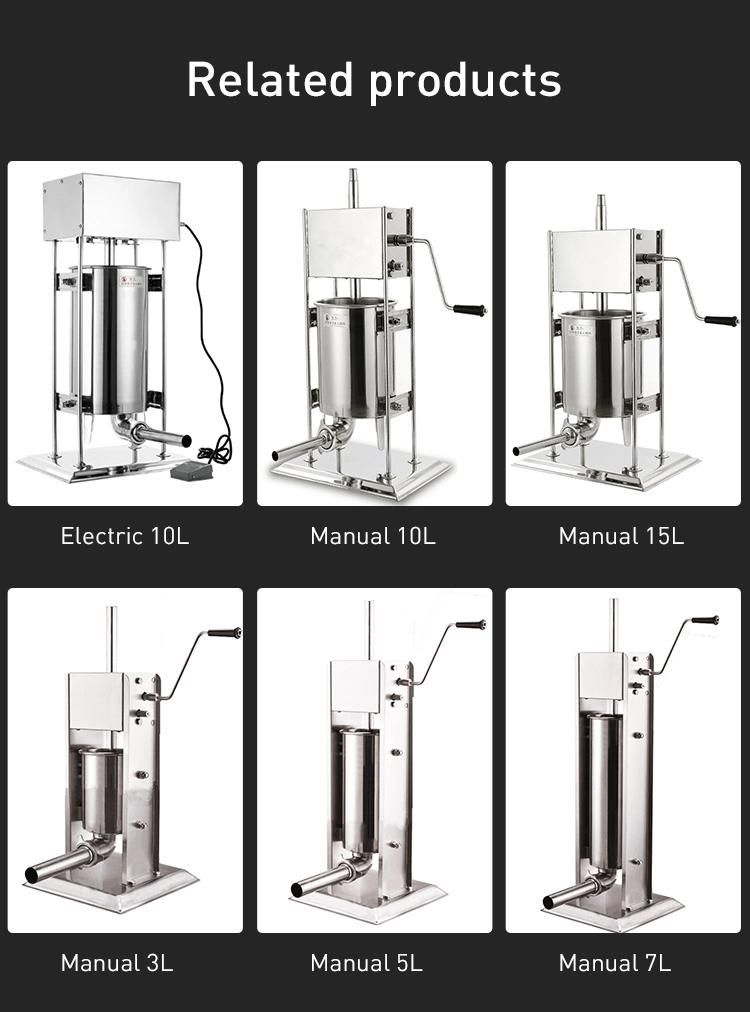 Electric Hr20L Chicken Sausage Making Plant Sausage Filling Machine Automatic Sausage Filler Sausage Making Machine