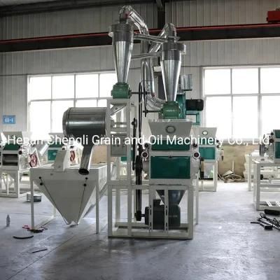 Fully Automatic Small Flour Mill 6f Model Maize Corn Wheat Beans Flour Milling Machine