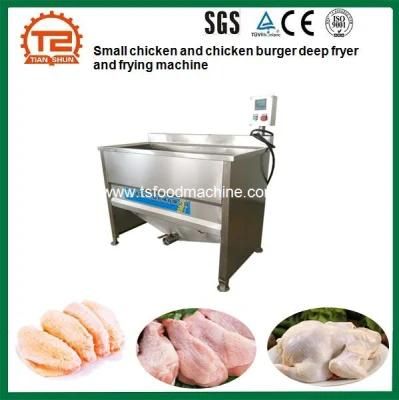 Small Chicken and Chicken Burger Deep Fryer and Frying Machine