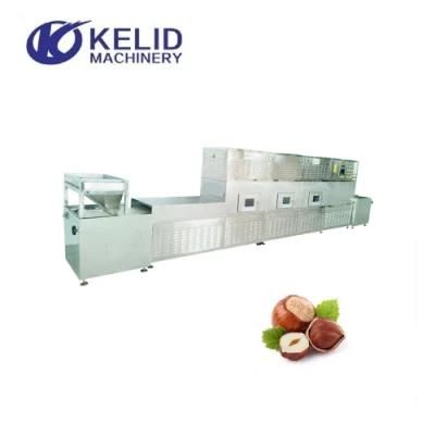 Industrial Tunnel Type Hazelnut Nuts Microwave Drying Roasting Machine