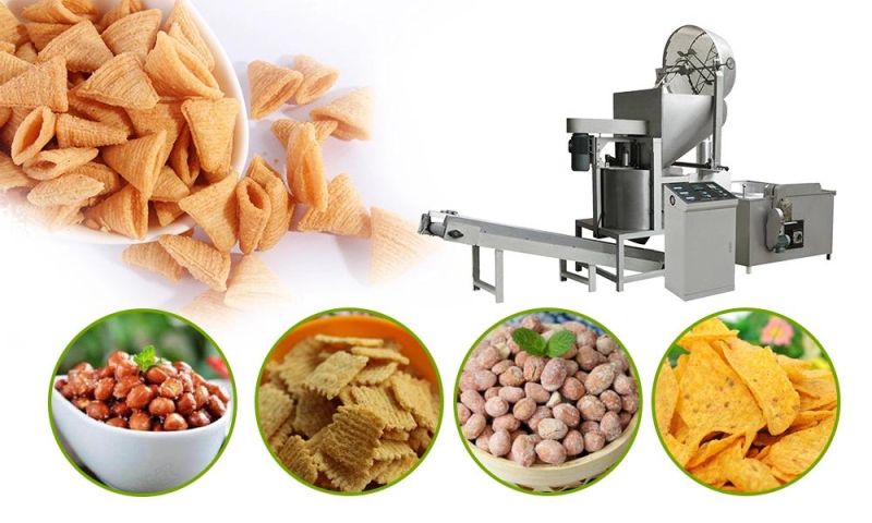 Top Quality Automatic Batch Deep Frying Machine Commercial Chips Snacks Batch Frying Equipment for Sale