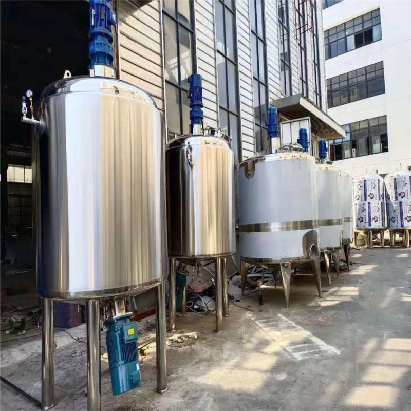 Stainless Steel Blending Stirring Cream Jacket Liquid Mixer Tank Heating Mixing Tank