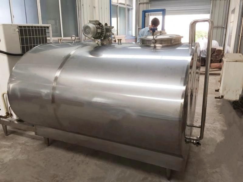 Stainless Steel 1000 Liter Milk Cooling Receiving Storage Tanks