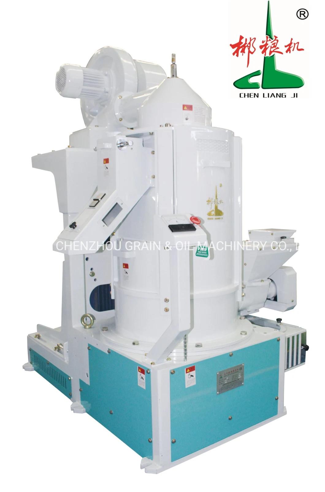 Clj Rice Milling and Whitening Machine Mntl Vertical Iron Roller Rice Whitener Machine