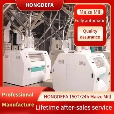 Malawi Running 150t/24h Maize Corn Flour Mill Milling Plant Machine