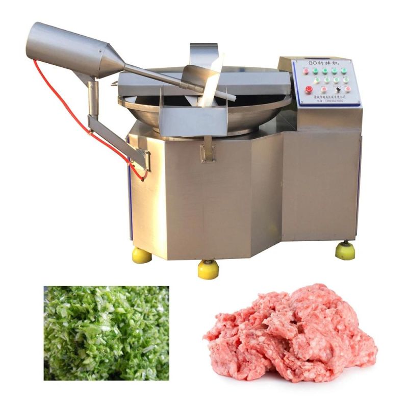 Electric 80L Cabbage/Vegetables Bowl Cutter Machine for Sale